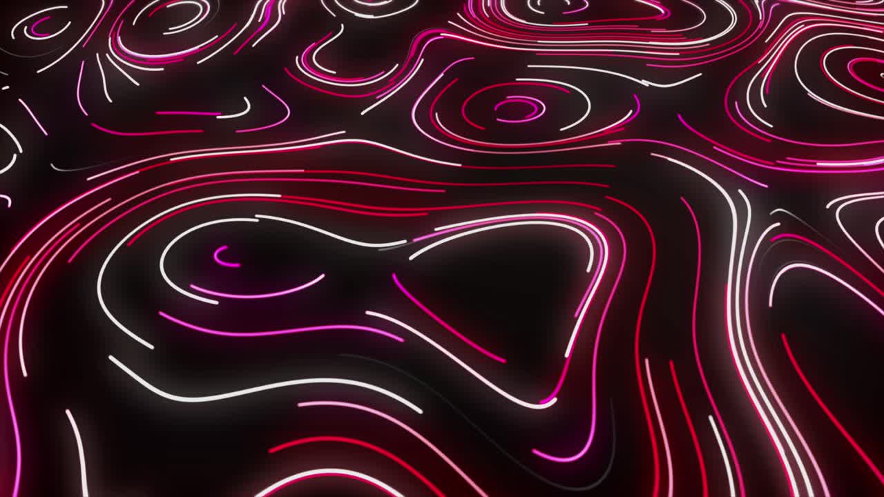 ondas de neón abstractas