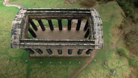 The-Penshaw-Monument,-Ancient-Greek-Temple-Style-Memorial-On-The-Hill-In-Sunderland,-England