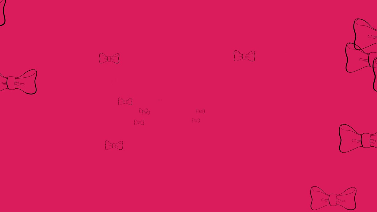 animación de pajaritas flotando sobre un fondo rosado