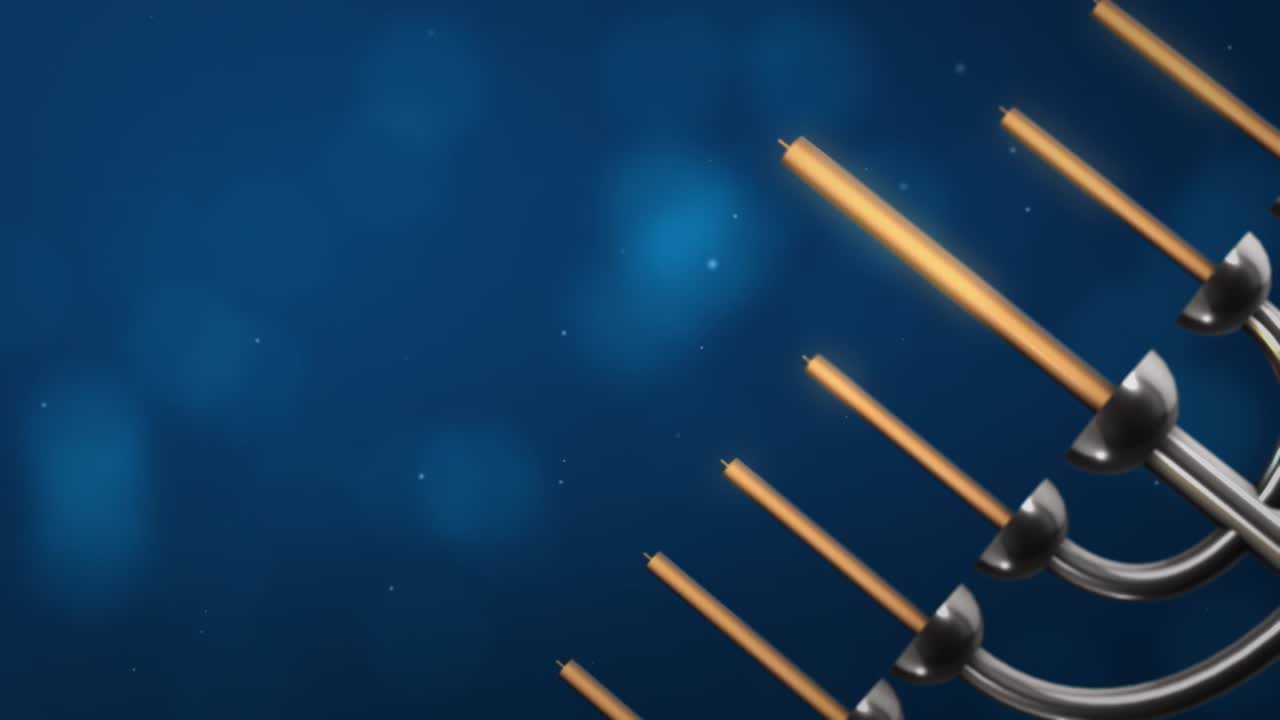 Hanukkah Celebration with Menorah