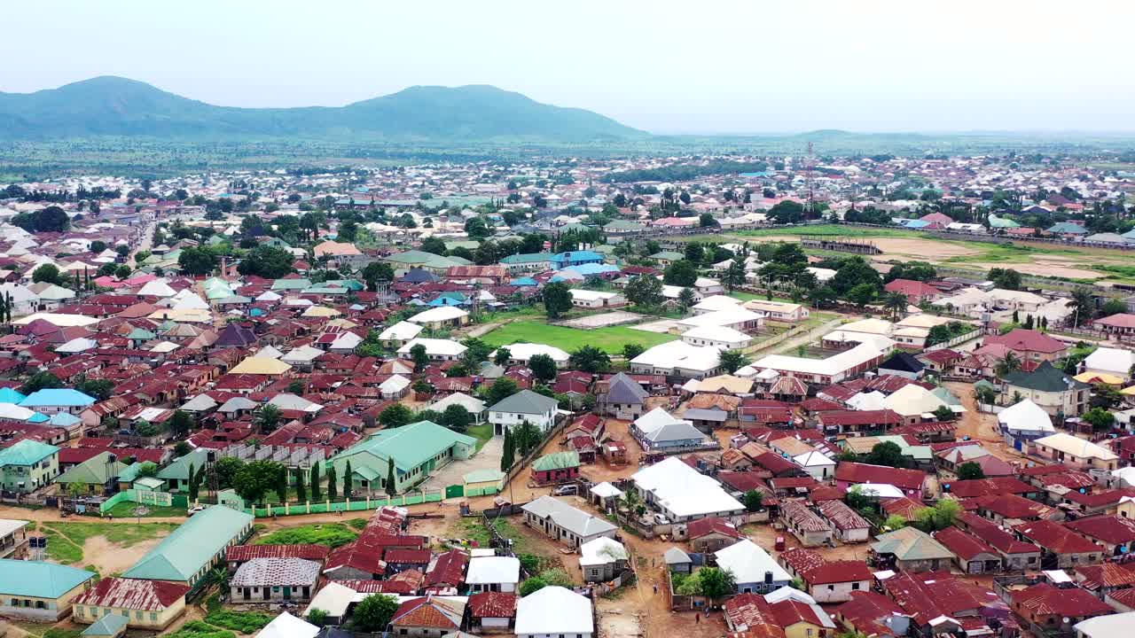Kuje Area Council in Nigeria's Federal Capital Territory - aerial pullback reveal