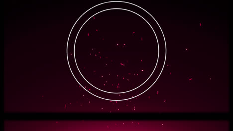 animation of circles and sparks on black background