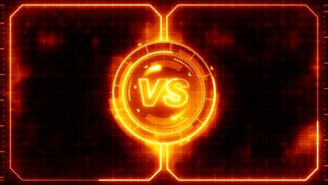 futuristische sport spel loop animatie. versus vechten achtergrond. radar neon digitaal scherm. versus spel controle interface element. gevecht vechten sportwedstrijd.