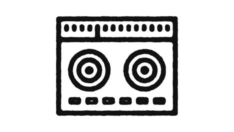 radio icon animation footage & alpha channel