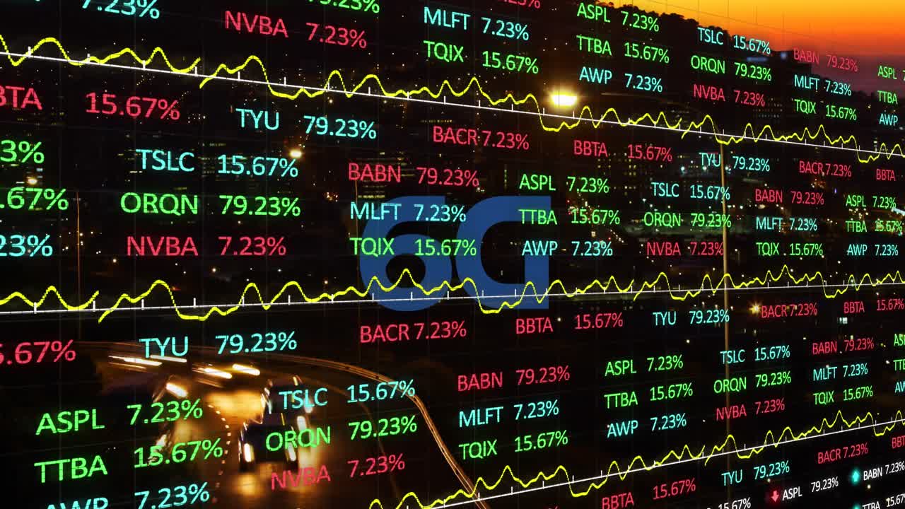 Animazione di elaborazione dati su testo 6G