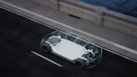 electric car chassis diagram