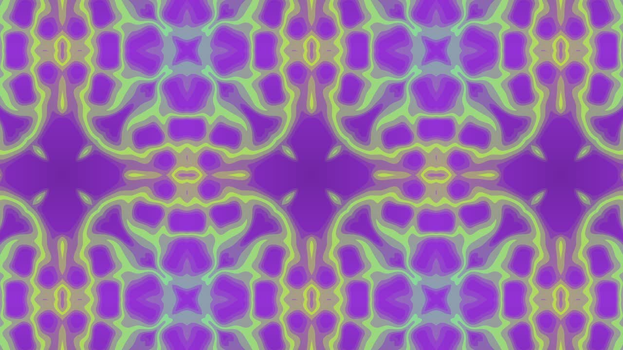 mosaico multicolor abstracto con líneas ondulantes en un fondo violeta. telón de fondo gráfico de movimiento en bucle sin costuras mínimo