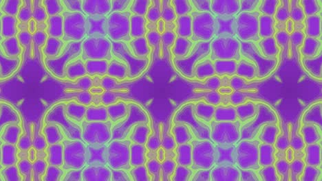 mosaico multicolor abstracto con líneas ondulantes en un fondo violeta. telón de fondo gráfico de movimiento en bucle sin costuras mínimo