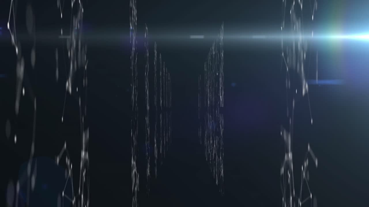 파란색 배경에 대한 연결 네트워크