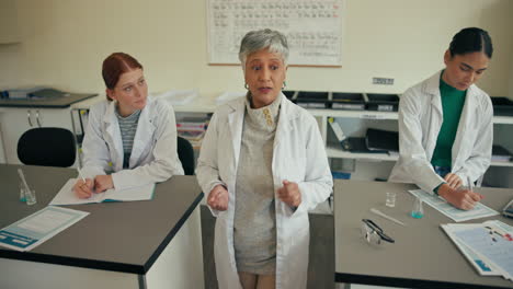 students in a laboratory classroom setting