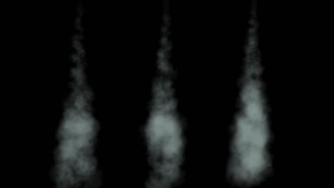 smoke blowing color particles animation motion graphics