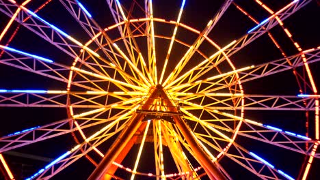 ferris wheel lights at night