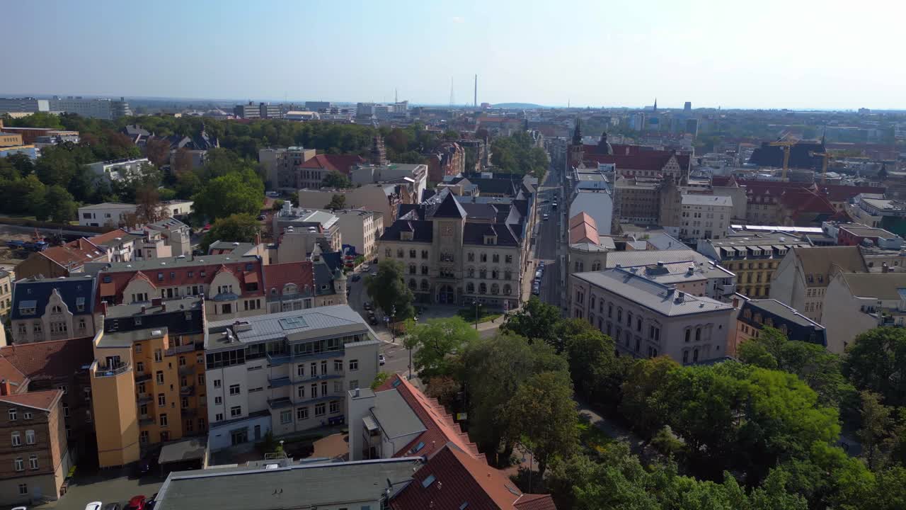 유럽 도시 의 공중 에서 볼 수 있는 모습