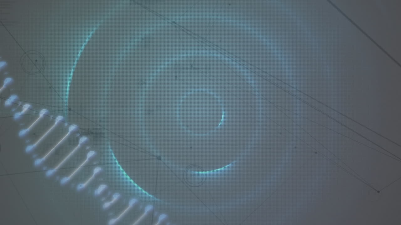animación de redes y procesamiento de datos a través de la hilatura de cadenas de adn