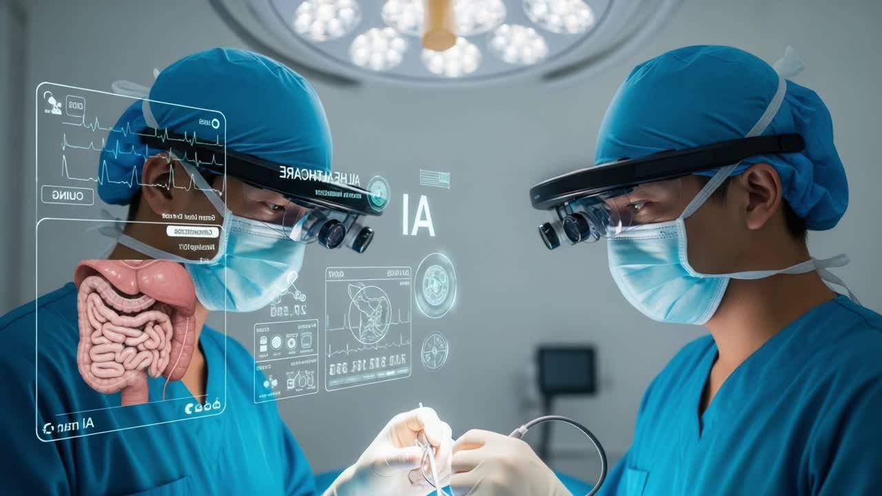 Surgeons Utilizing Advanced Augmented Reality Technology in the Operating Room for Enhanced Visualization During Complex Surgical Procedures