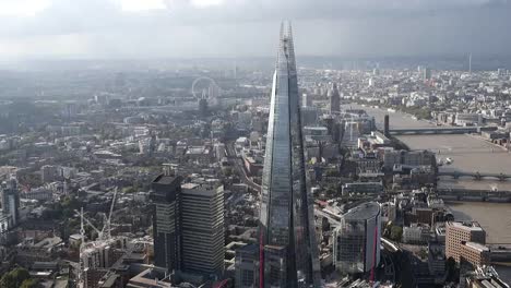 Flying-Past-the-Shard-in-London