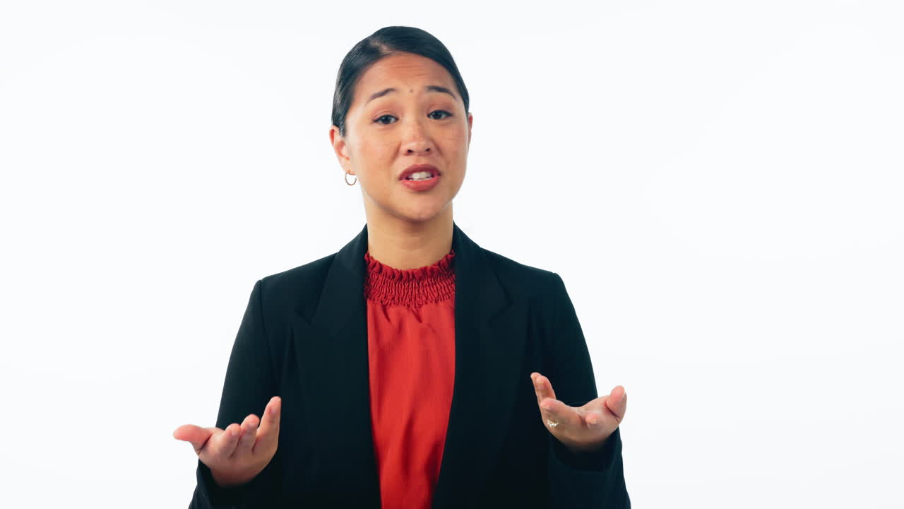 Corporate, communication and portrait of talking