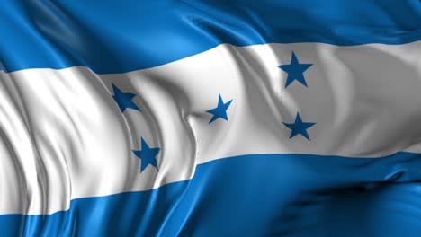 hermosa animación en 3d de la bandera de honduras en modo de bucle