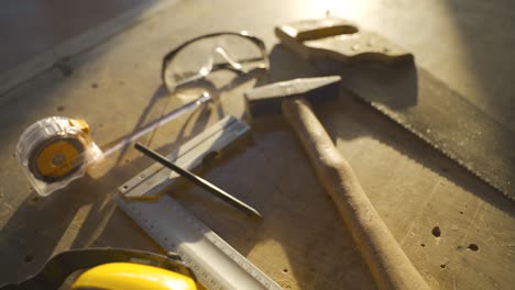 carpentry workshop tools and supplies.