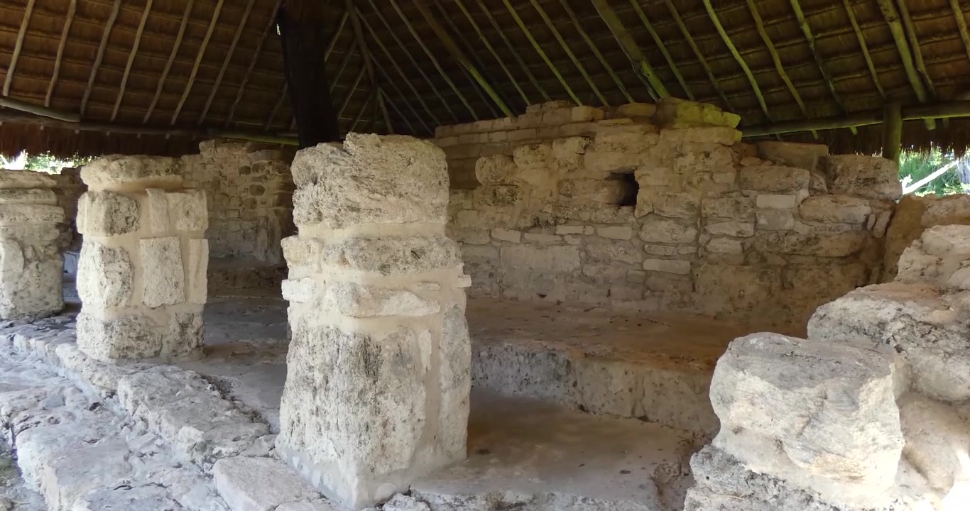 Residencia Élite 'Manitas' en San Gervasio, sitio arqueológico maya, Cozumel, México