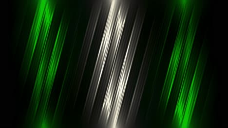líneas abstractas verdes y blancas sobre fondo negro