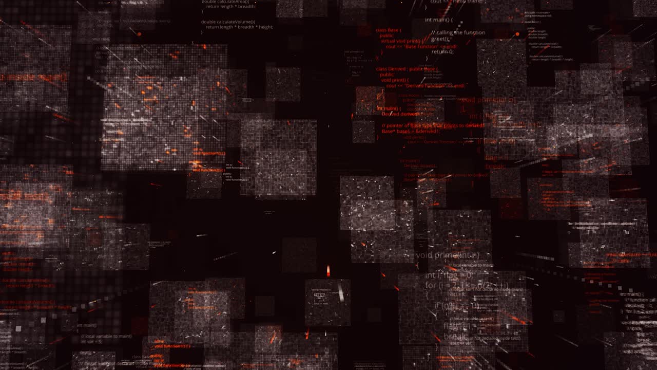 Abstract Digital Code Visualization