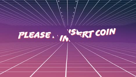 por favor, inserte un mensaje de moneda para un juego de arcade.