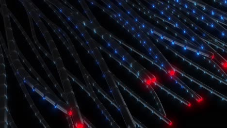 3d illustration of nerve fibers