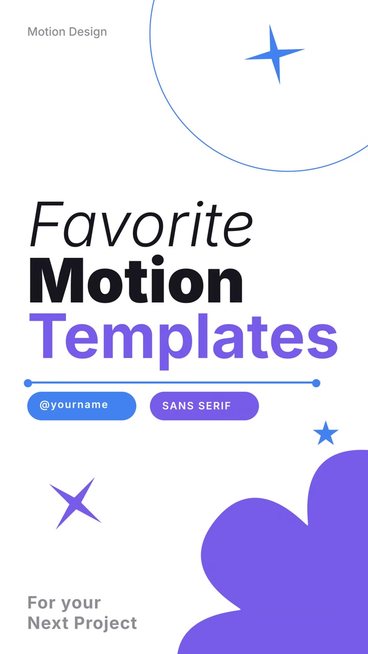 Modern Motion Graphics Template Design Presentation