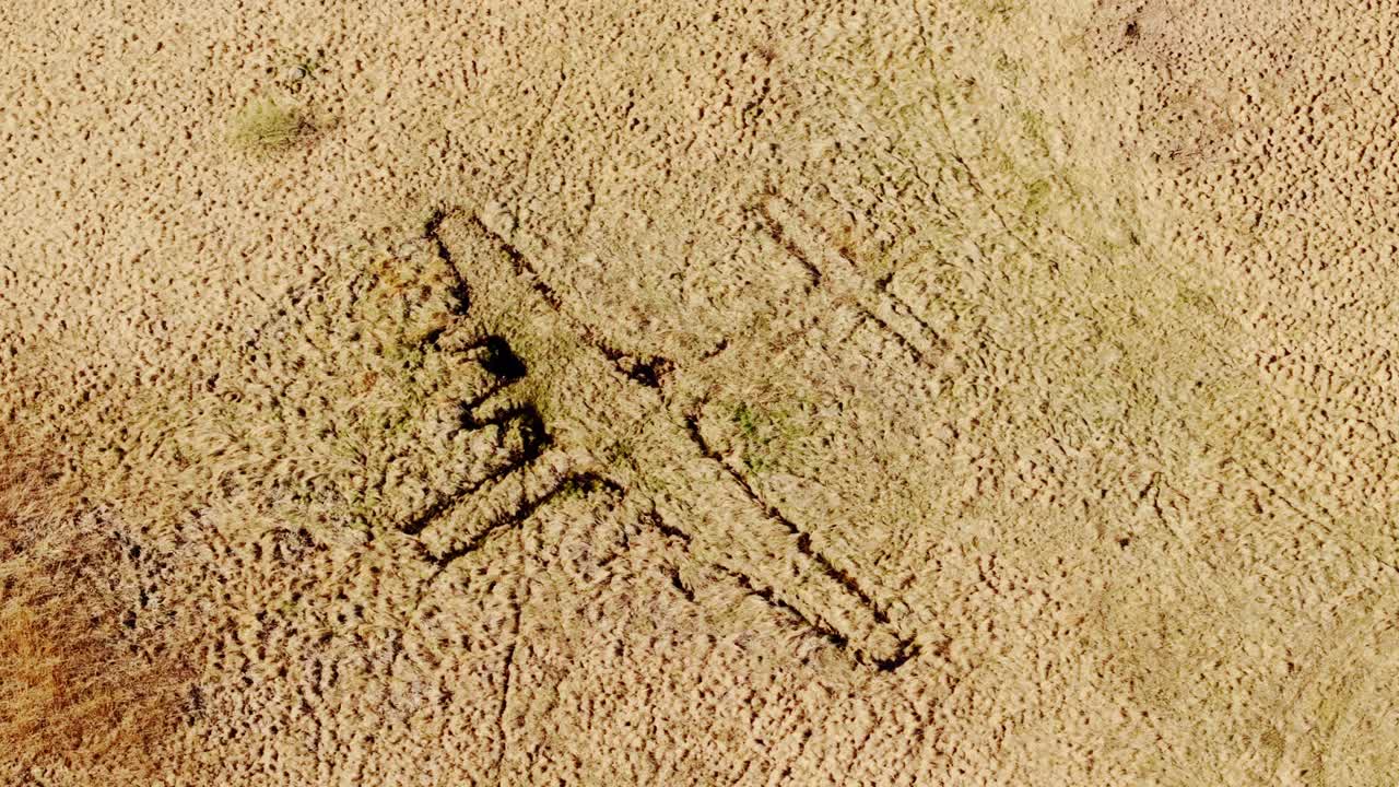 Wartime Decoy Plane Dug Into Field For Strategic Camouflage In WWII Europe