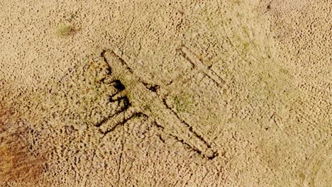 wartime decoy plane dug into field for strategic camouflage in wwii europe