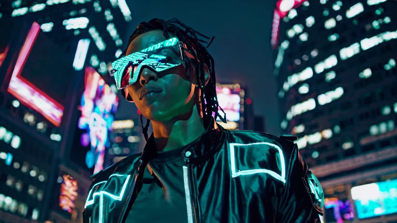 사이버 크 도시 초상화