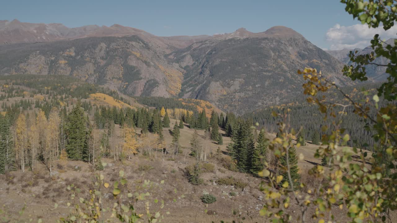 Autumnal Mountain Landscape with Vibrant Foliage