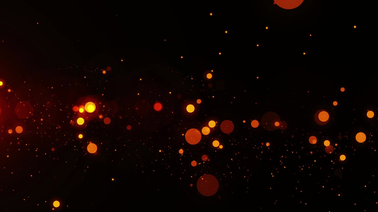 4k astratto bokeh arancione scuro animazione sfondo loop senza cuciture.