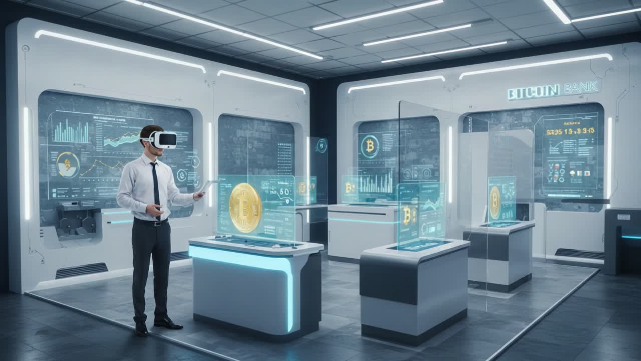 Exploring Virtual Reality in a Cryptocurrency Showcase: An Immersive Experience with Interactive Displays and Digital Currency Insights