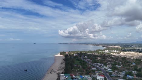 aerial view of the coast in vietnam
