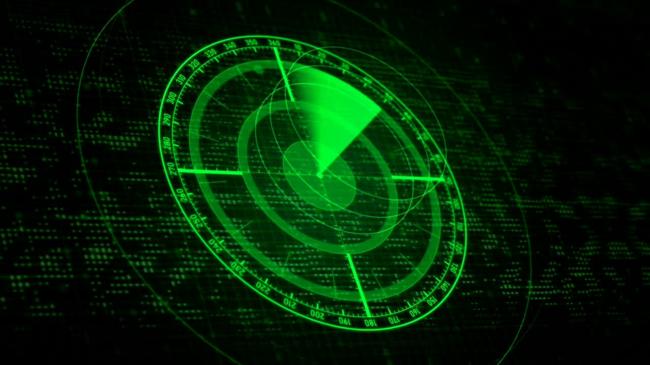 항공기 또는 선박을 탐지하는 레이더, 레트로 그린 디스플레이, 군사 보안