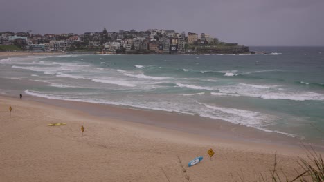 view looking north from south bondi beach, sydney, australia