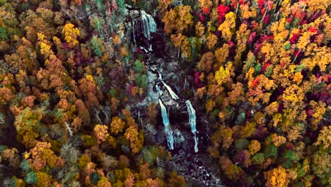 drone footage of the tallest waterfall east of the rocky mountains