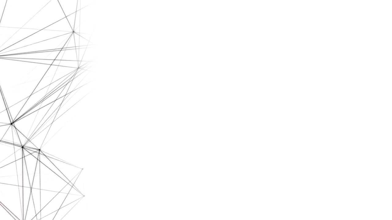 composición abstracta con puntos de conexión y líneas y triángulos de bucle de fondo