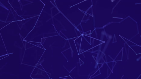 animación digital de la red de conexiones contra un fondo púrpura