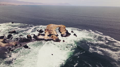 Beautiful-Aerial-Take-Of-La-Portada-De-Antofagasta