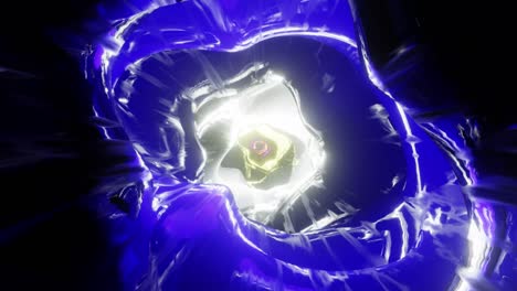 reverse blue tunnel to the space background vj loop