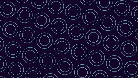 círculos conectados simétricos sobre un fondo oscuro