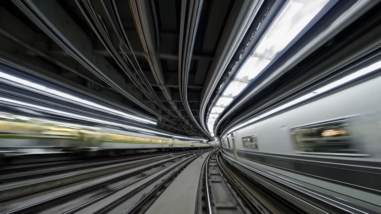 Fast Train in a Subway Tunnel