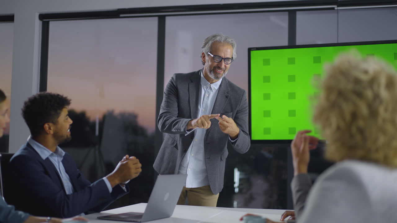 reunión de negocios en curso