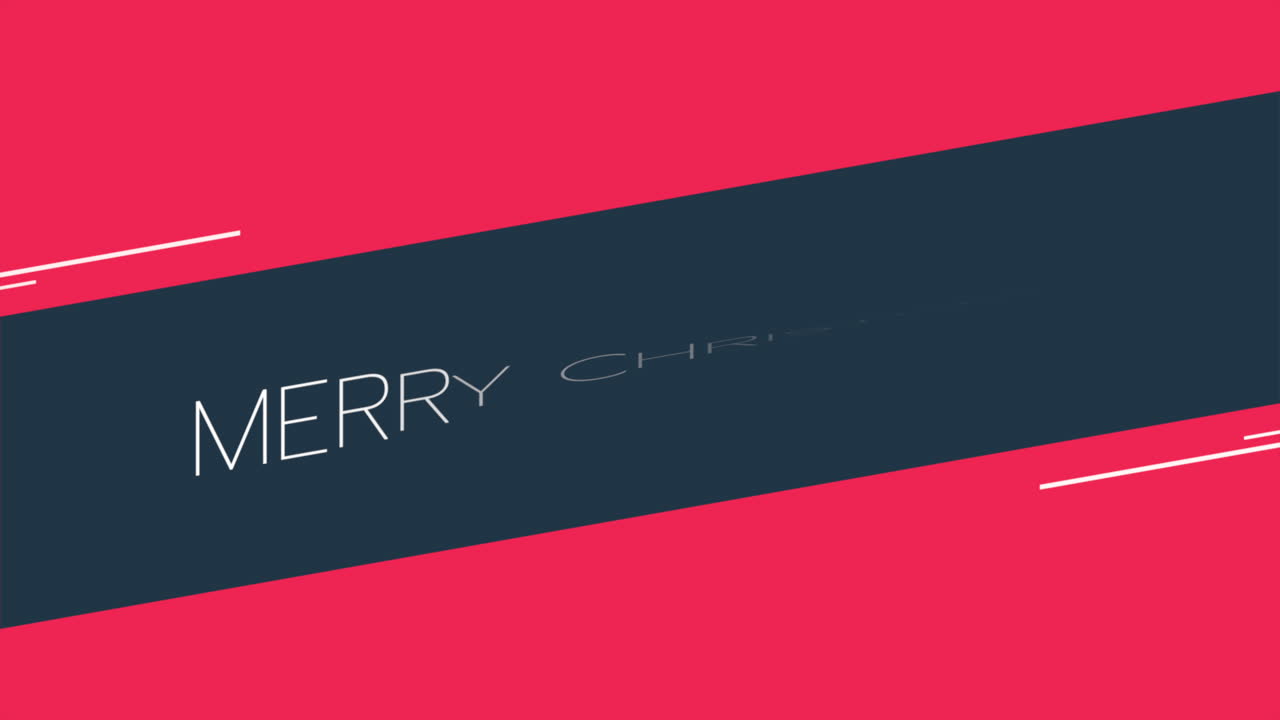 feliz navidad con raya en rojo degradado moderno