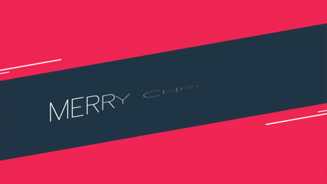 merry christmas with stripe on red modern gradient