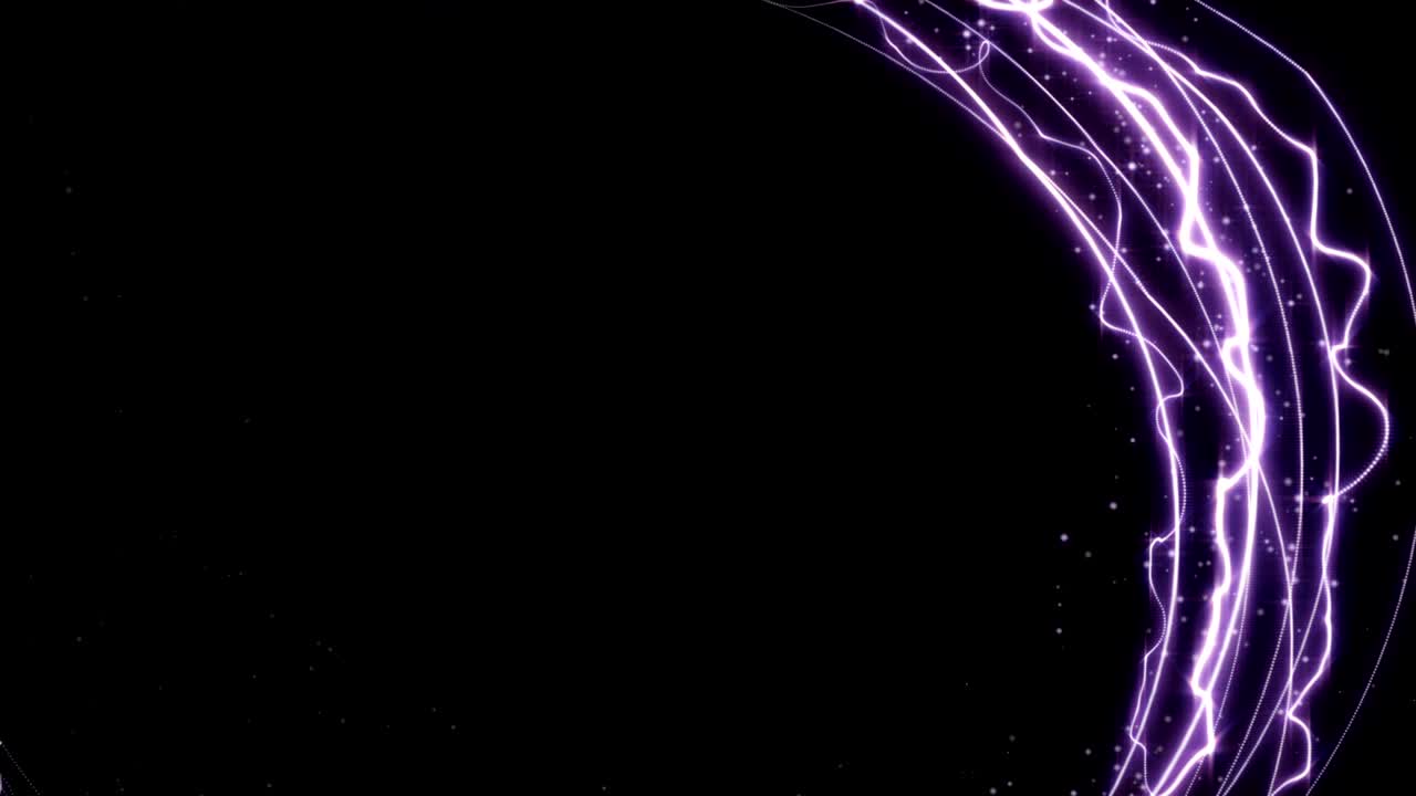 las partículas mágicas anillo fondo abstracto, animación, renderización, bucle