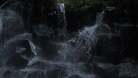 amazing waterfall on tropical island.